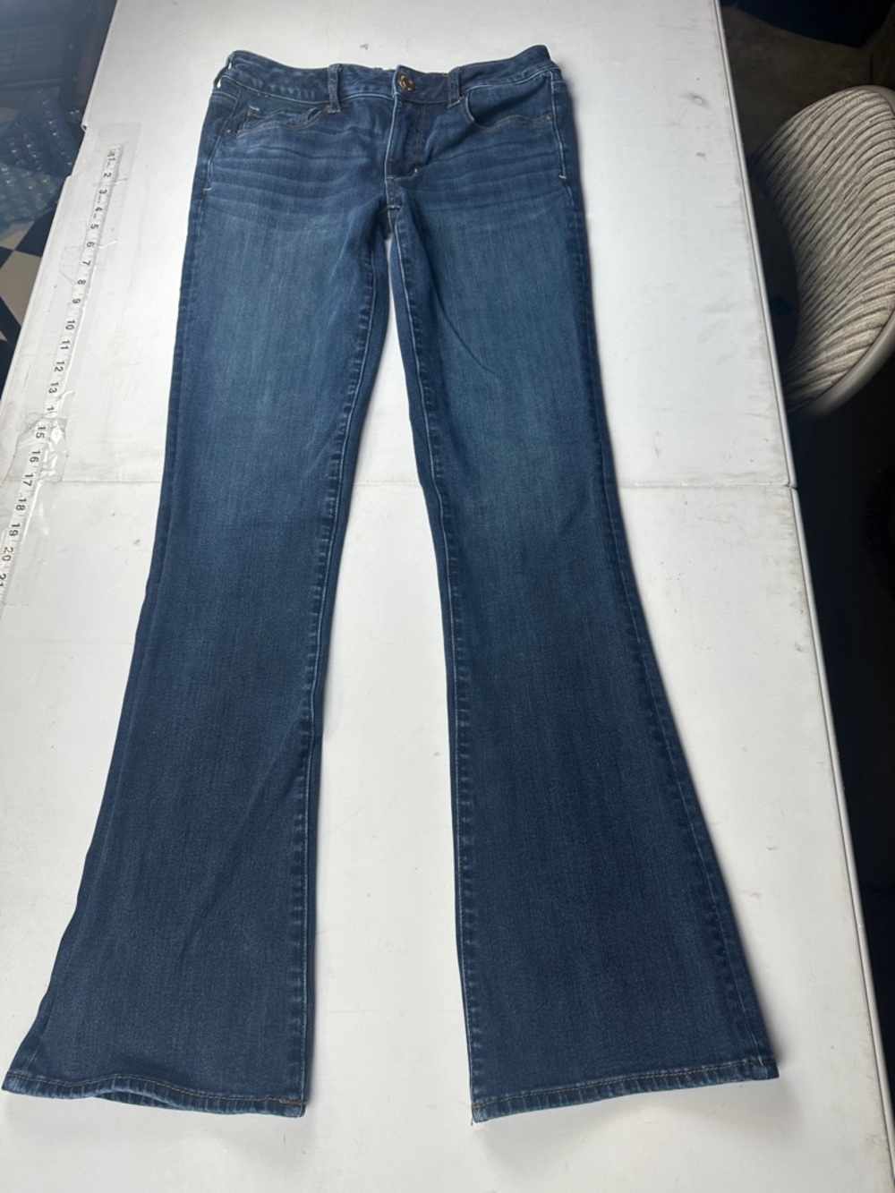 American Eagle Outfitters Dark Blue Flare Jeans